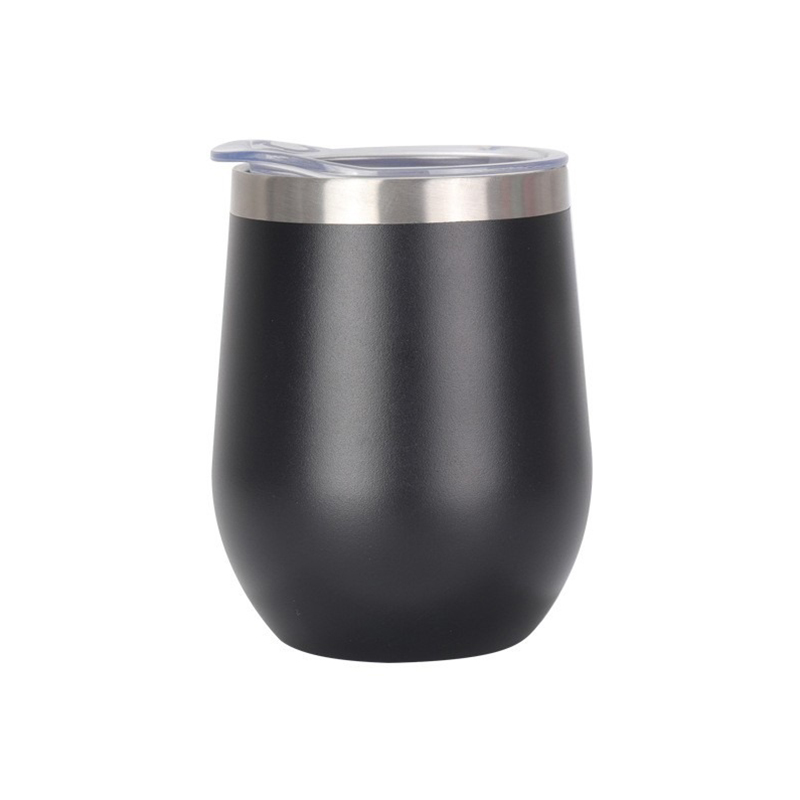 12oz Stainless Steel Wine Tumbler with Lid 11