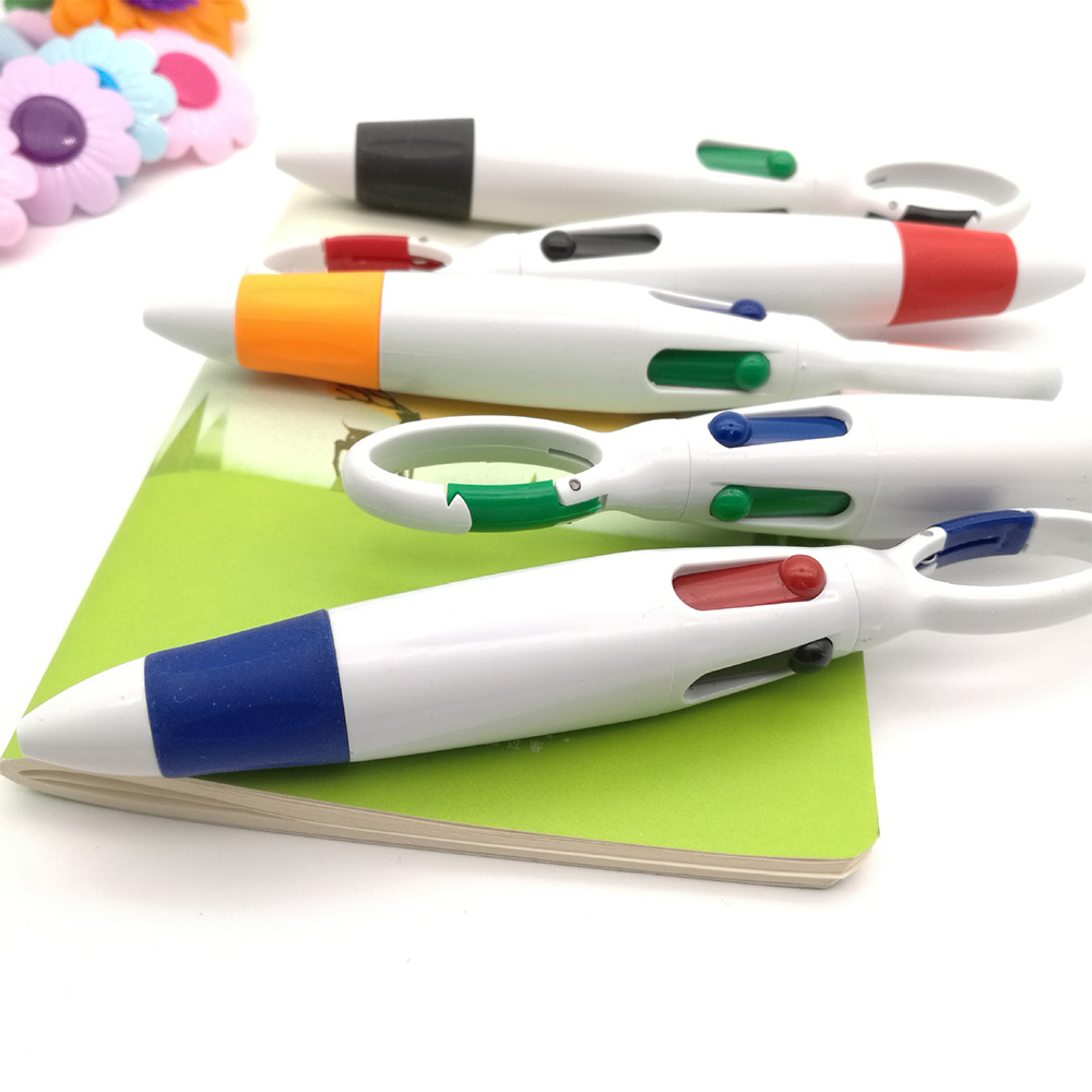1.0mm Colorful ballpoint pen carabiner key ring 1