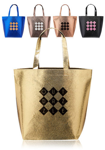 New Castle Non-woven Metallic Tote Bags