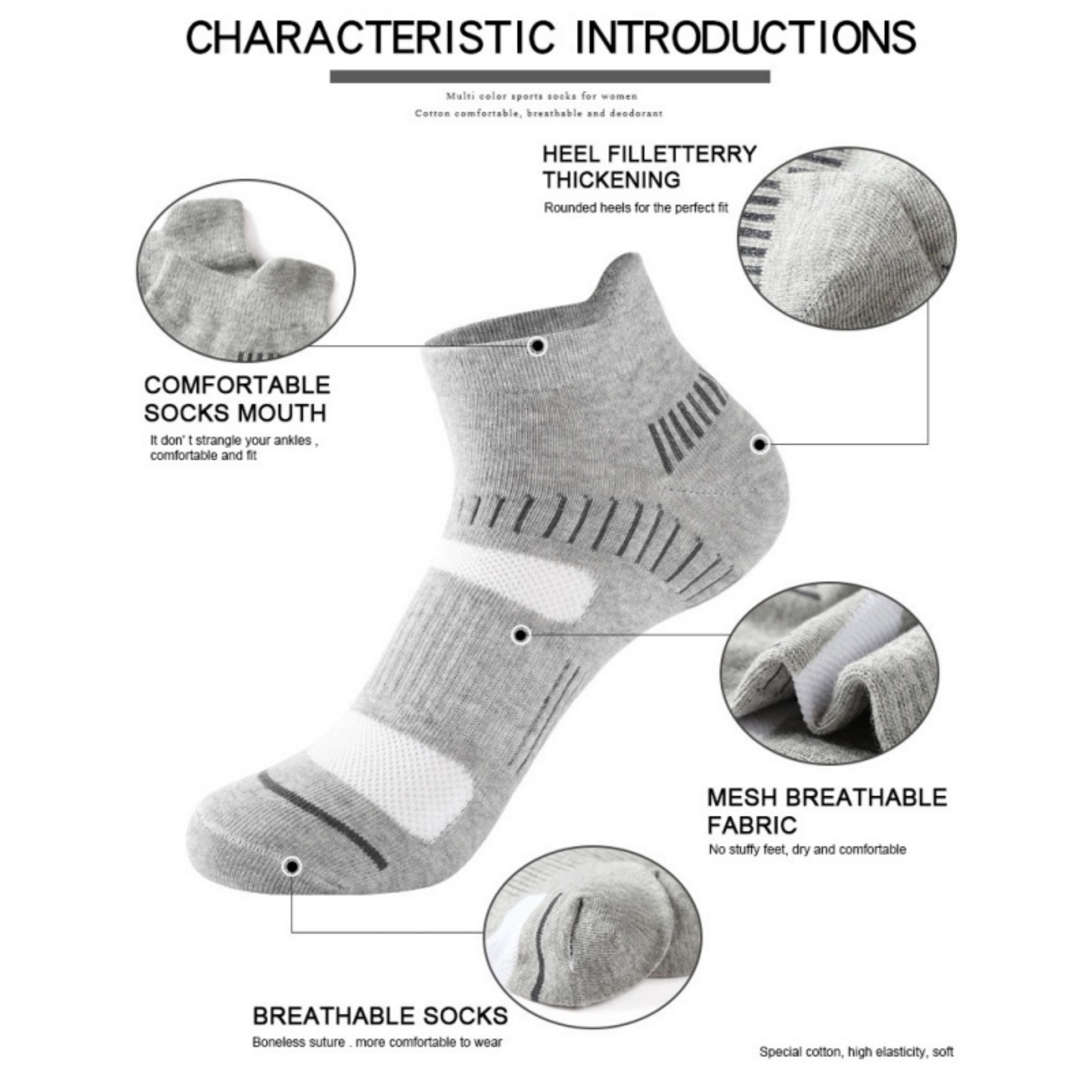 Men's Cotton Crew Socks 4