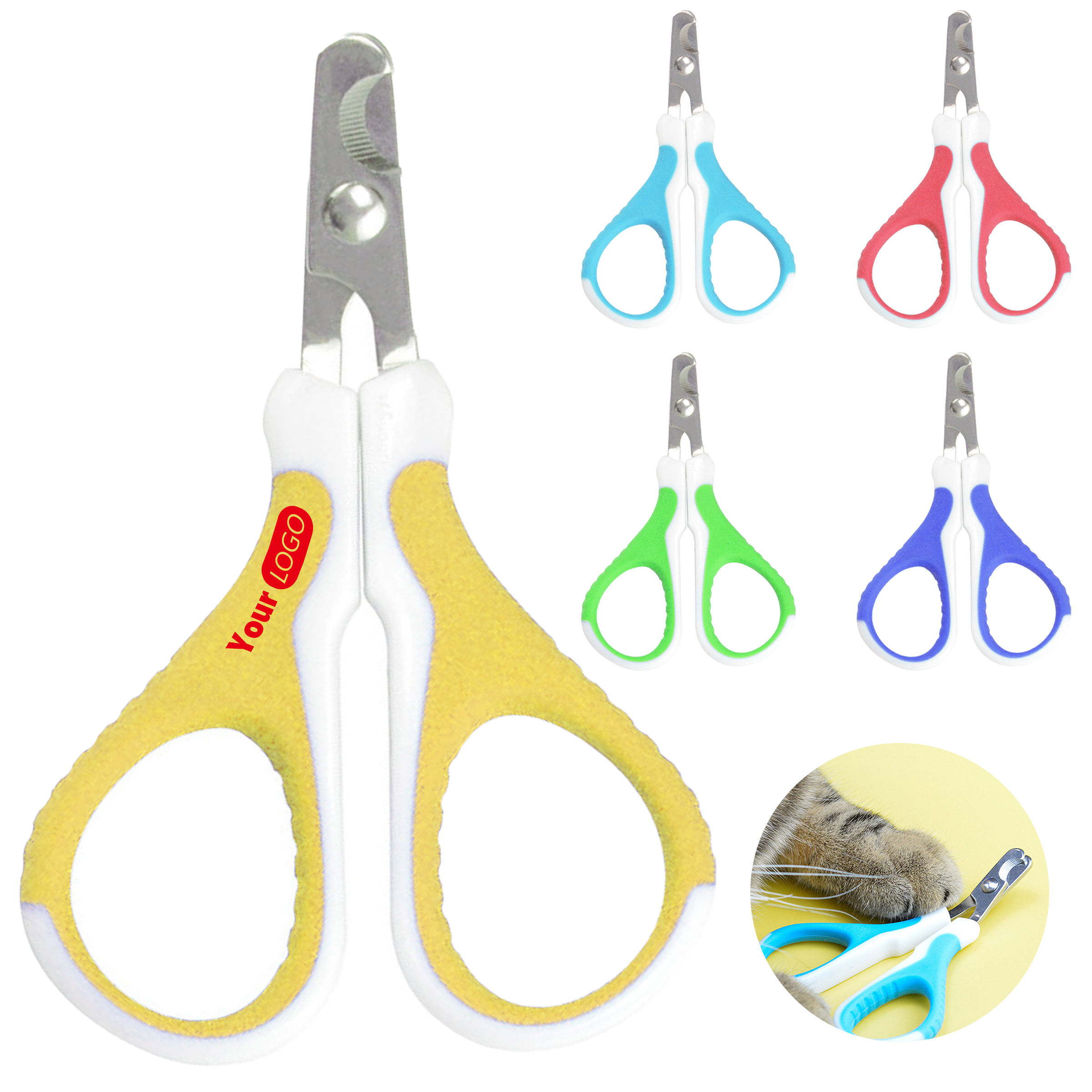 Plastic Colorful And Efficient Nail Clippers For Small Pets 4