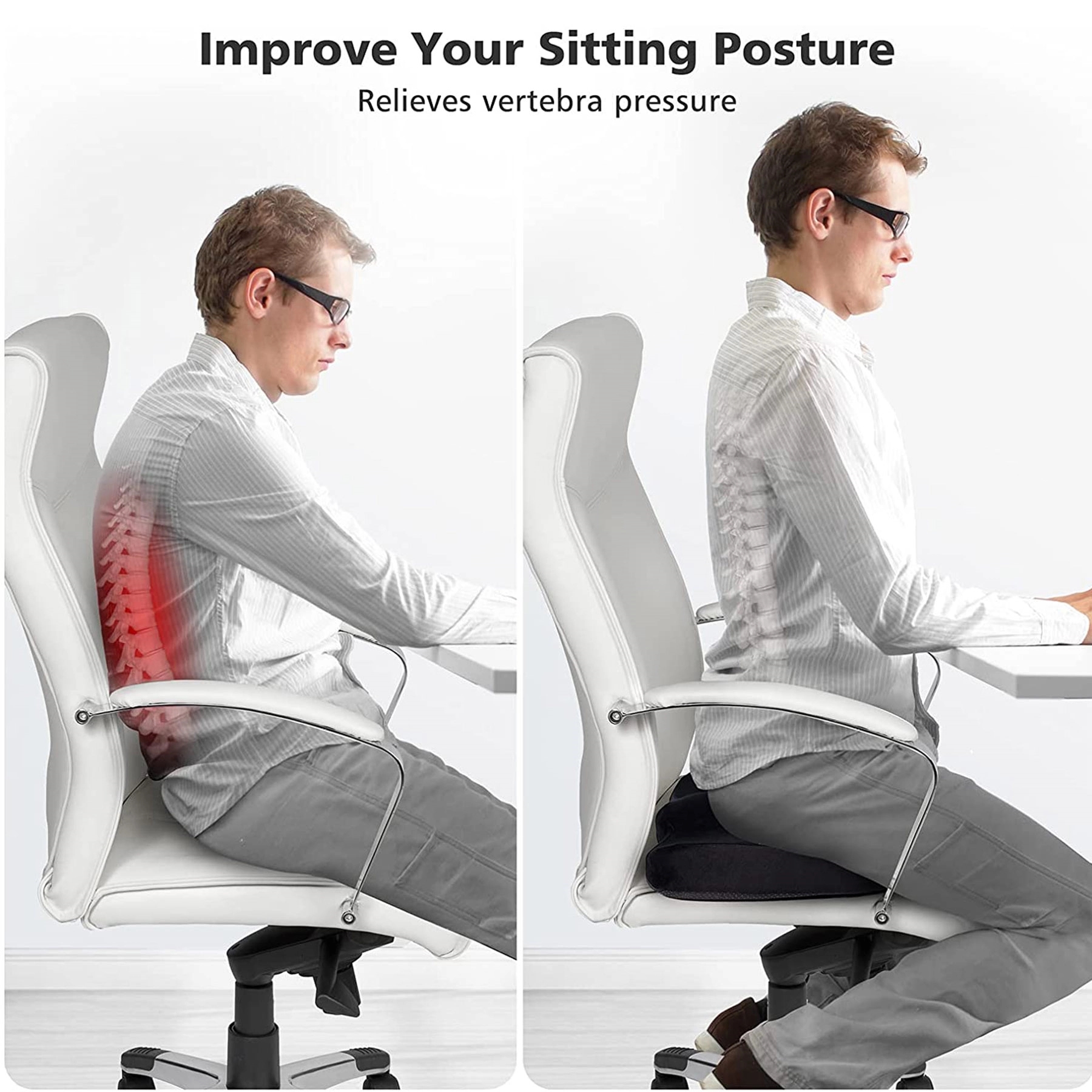 Memory Foam Office Seat Cushion 3