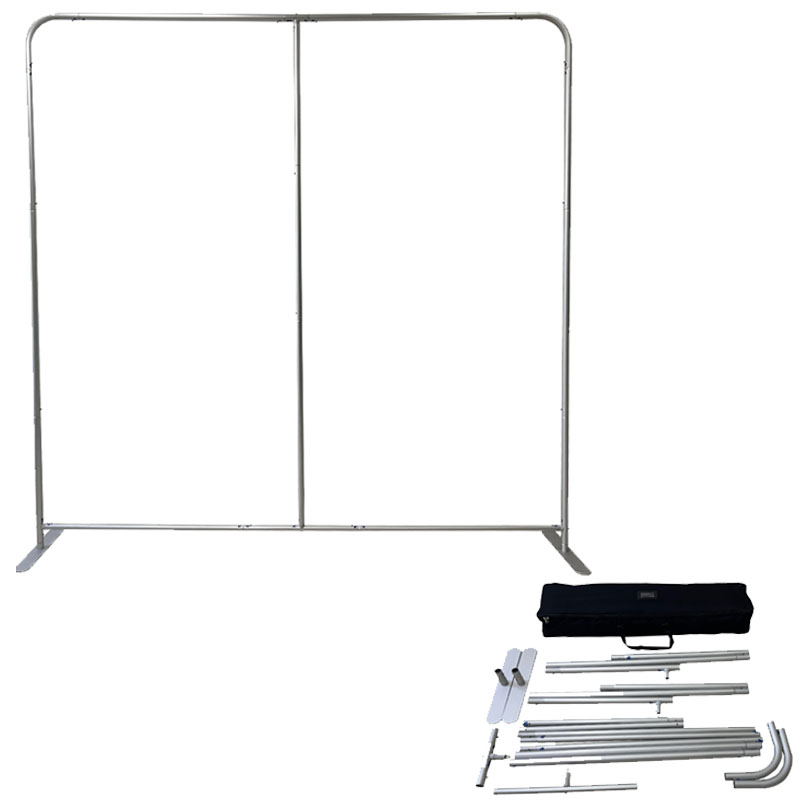72 Hr Fast Ship - Conference Package, 8' EuroFit Tension Fabric Wall Display and SEG Counter Kit 9
