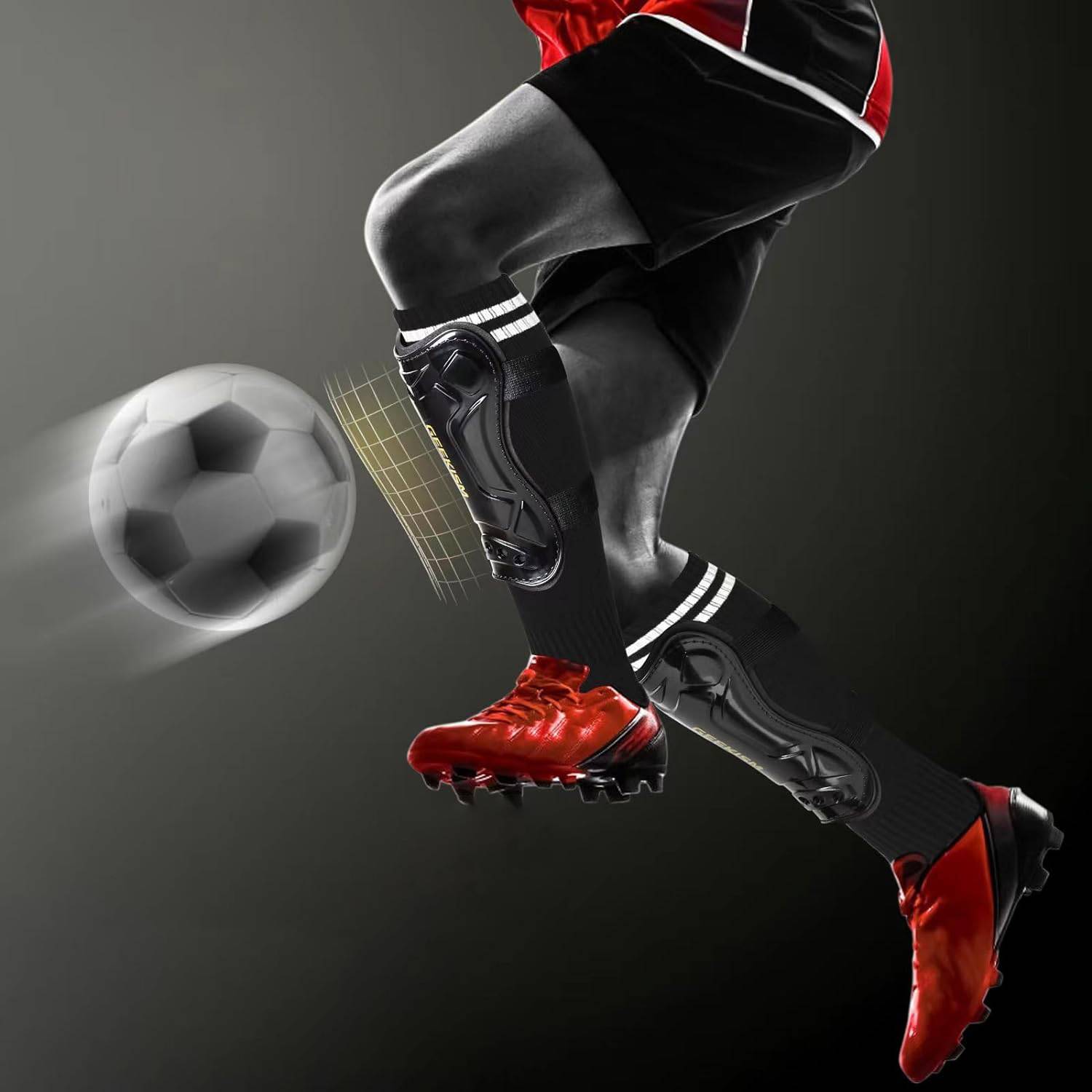 Shin Guard with Socks 8