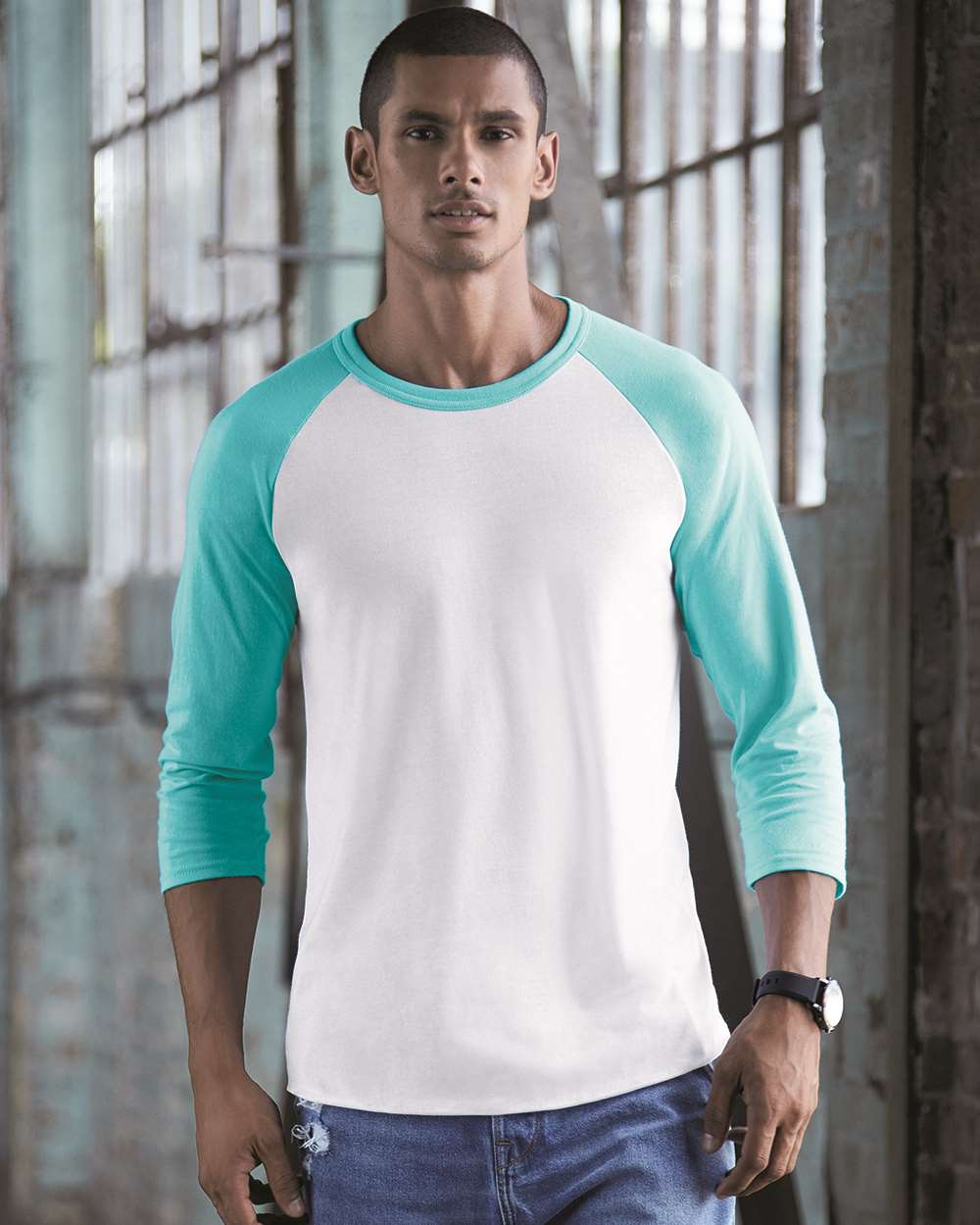 Premium Blend Ringspun Three-Quarter Sleeve Raglan Baseball T-Shirt - 560RR 42