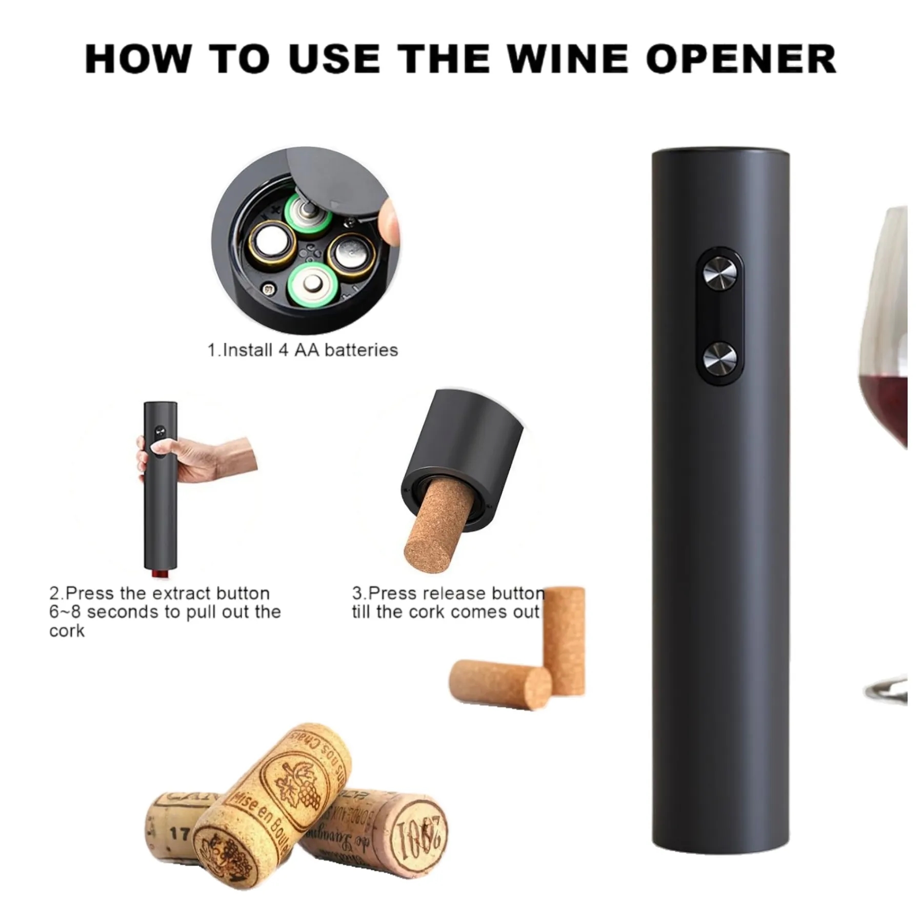 Automatic Electric Wine Opener 2