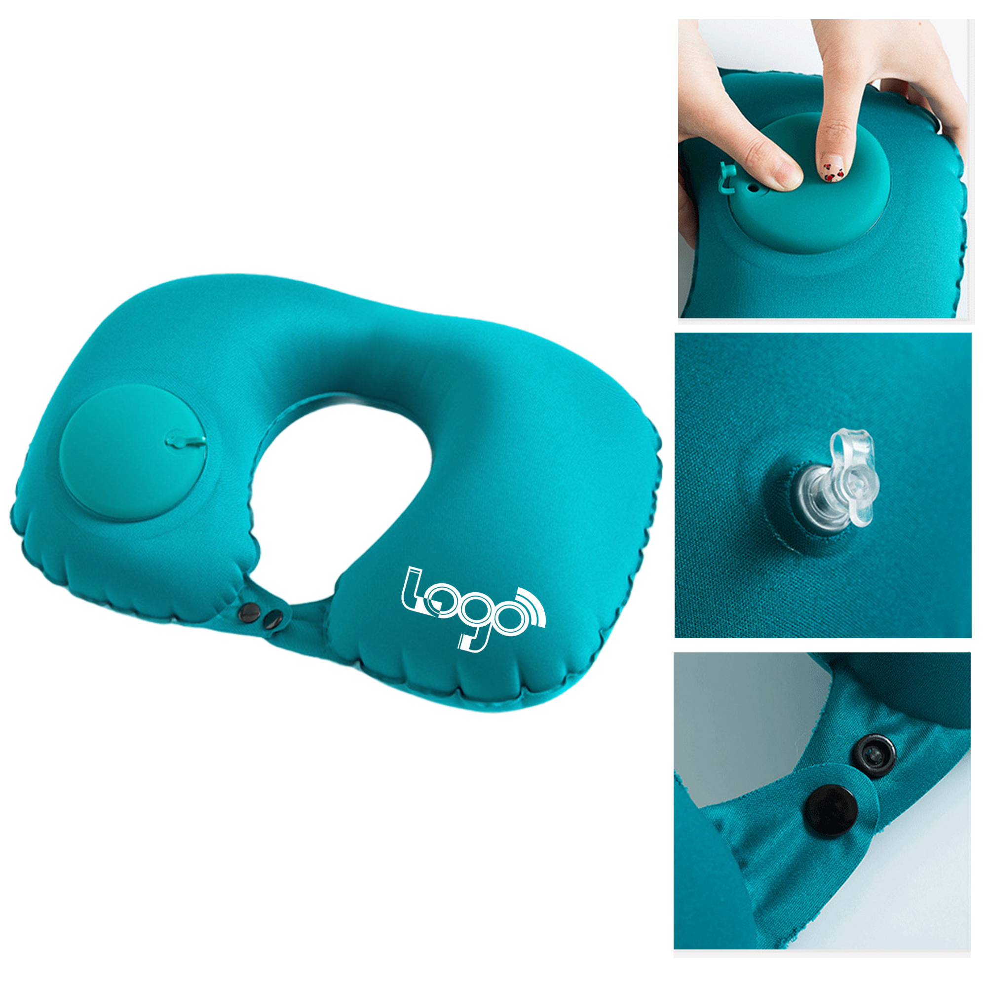 Compact and Comfortable Inflatable Neck Pillow 1
