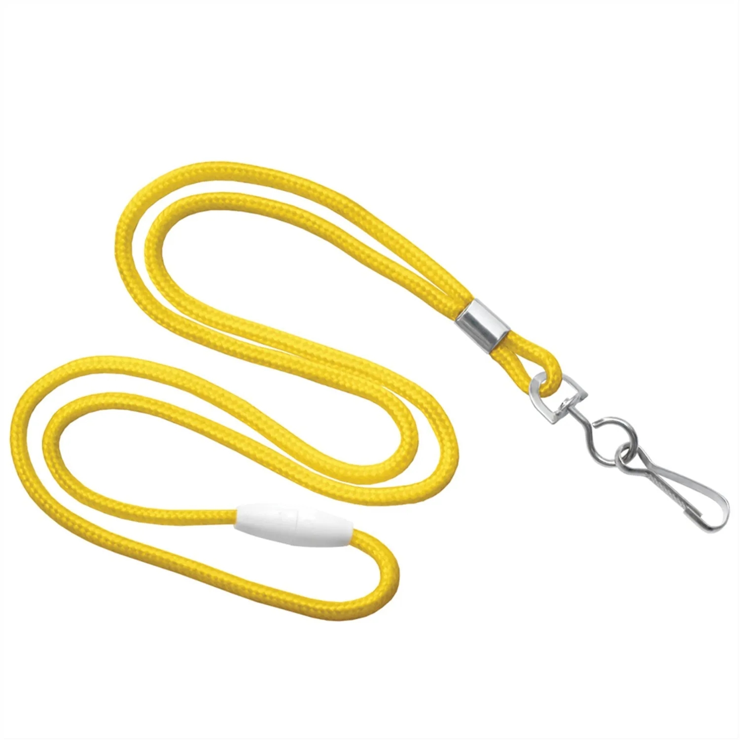 1/8" Round Braid Cord Breakaway Lanyard with Swivel J-Hook 3