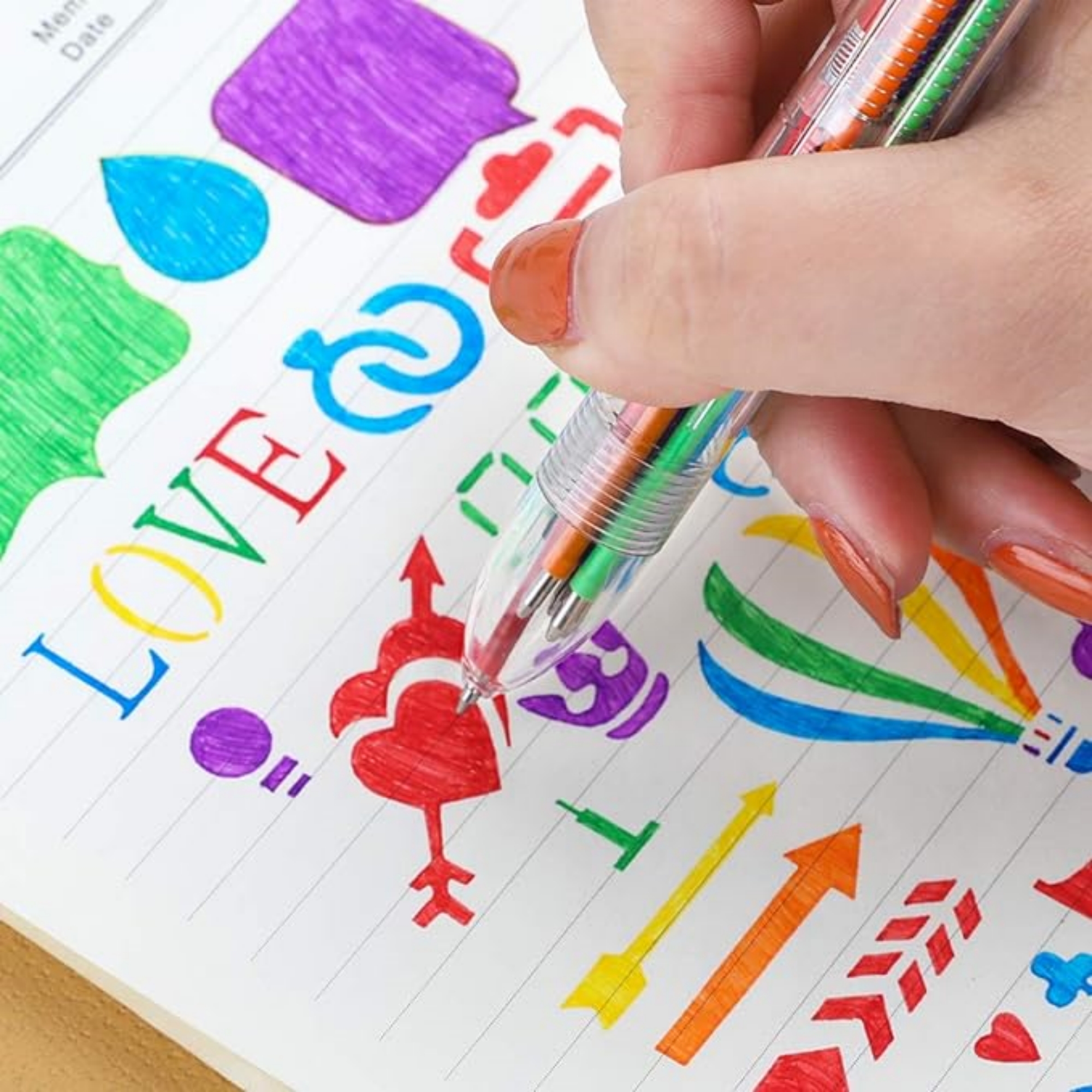 6-in-1 Multicolor Ballpoint Pen 3