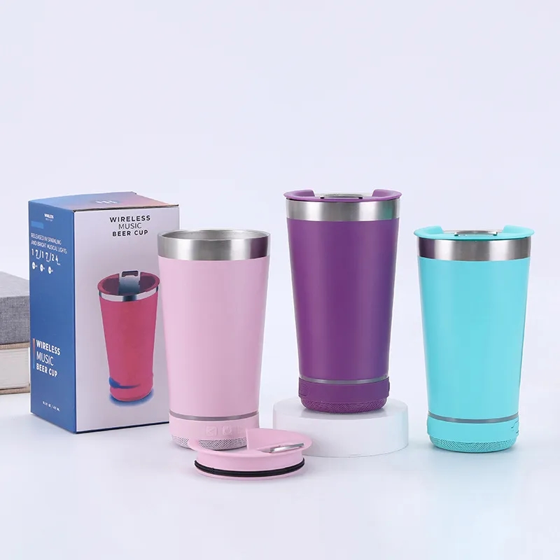 Wireless Speaker Tumbler with Opener Lid 6