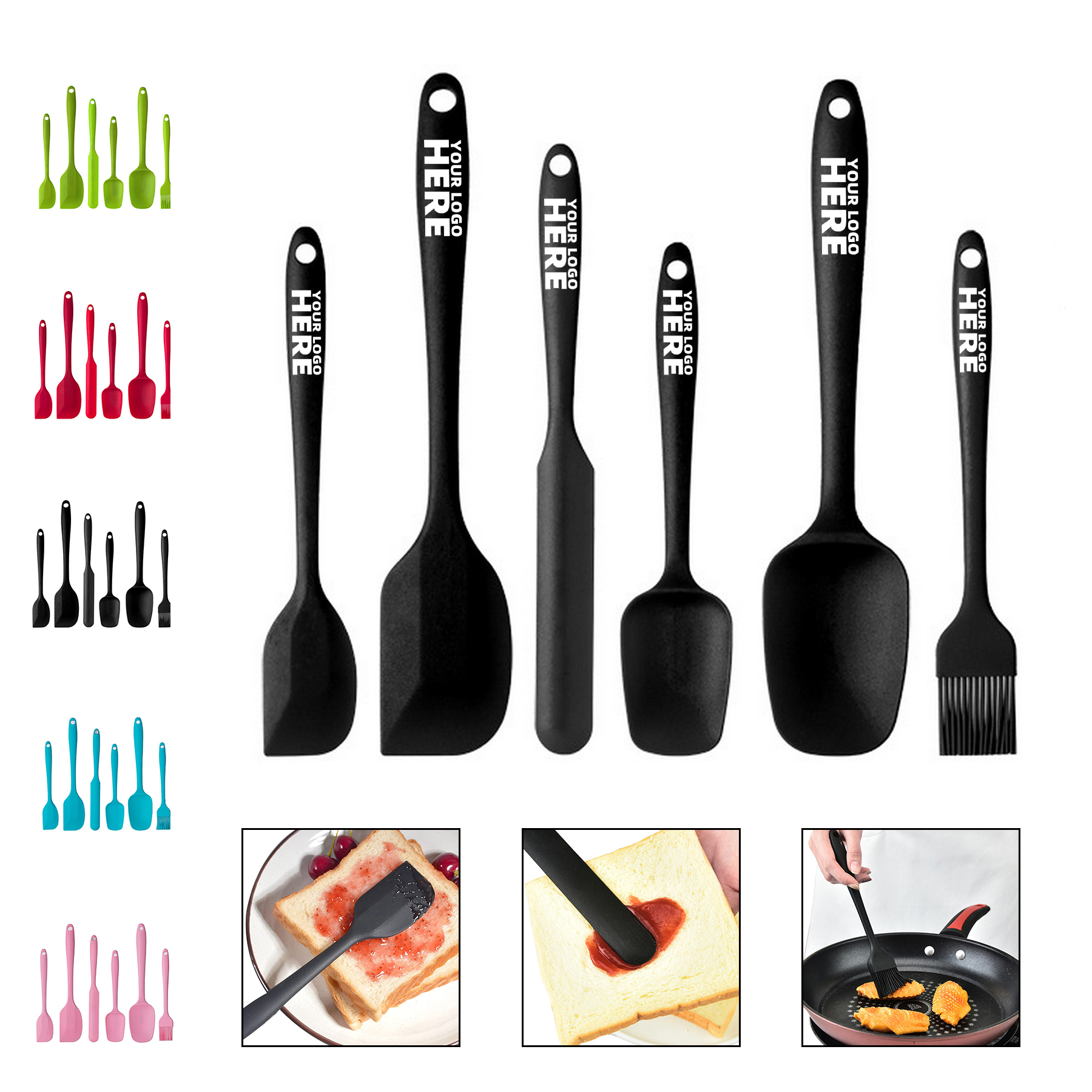 Silicone Spatula Set of 6 2