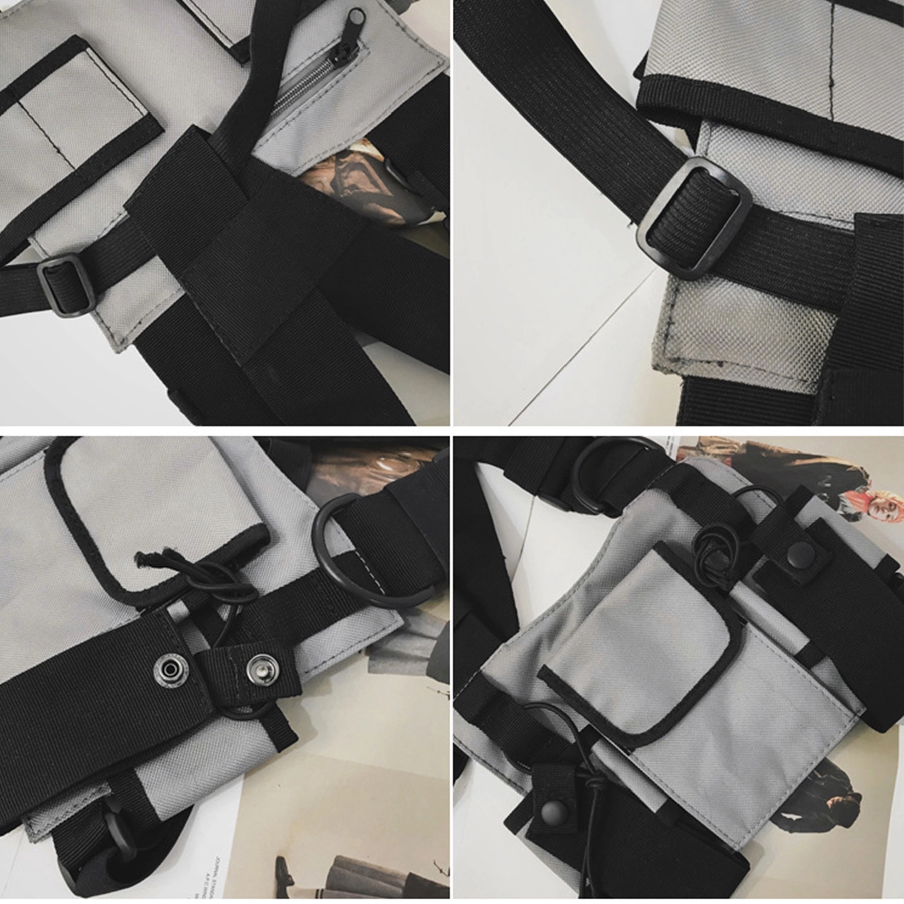 Radio Chest Rig Bag Holster Harness Pack For Man Woman 9