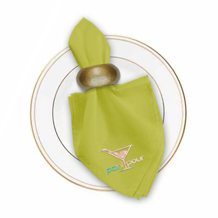 17 in. x 17 in. PolyPoplin™ Napkin (Embroidery Logo/Text) 92