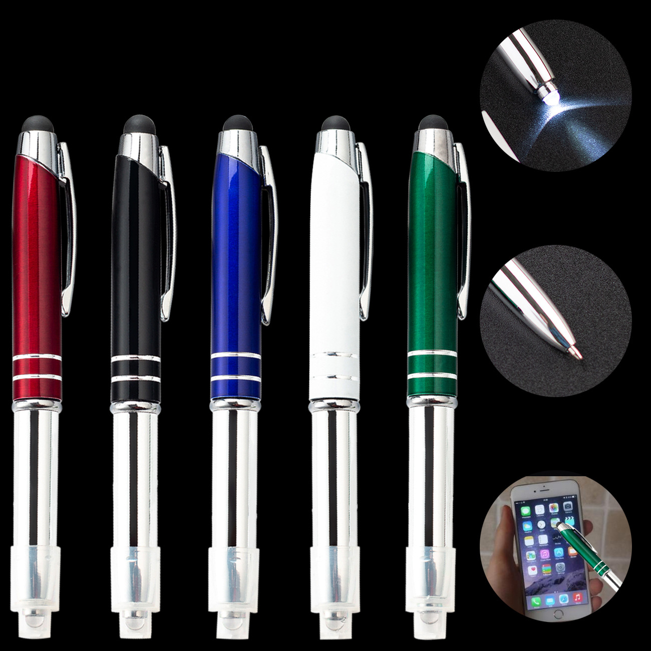 Multi-Function Capacitive Pen with LED Flashlight 2
