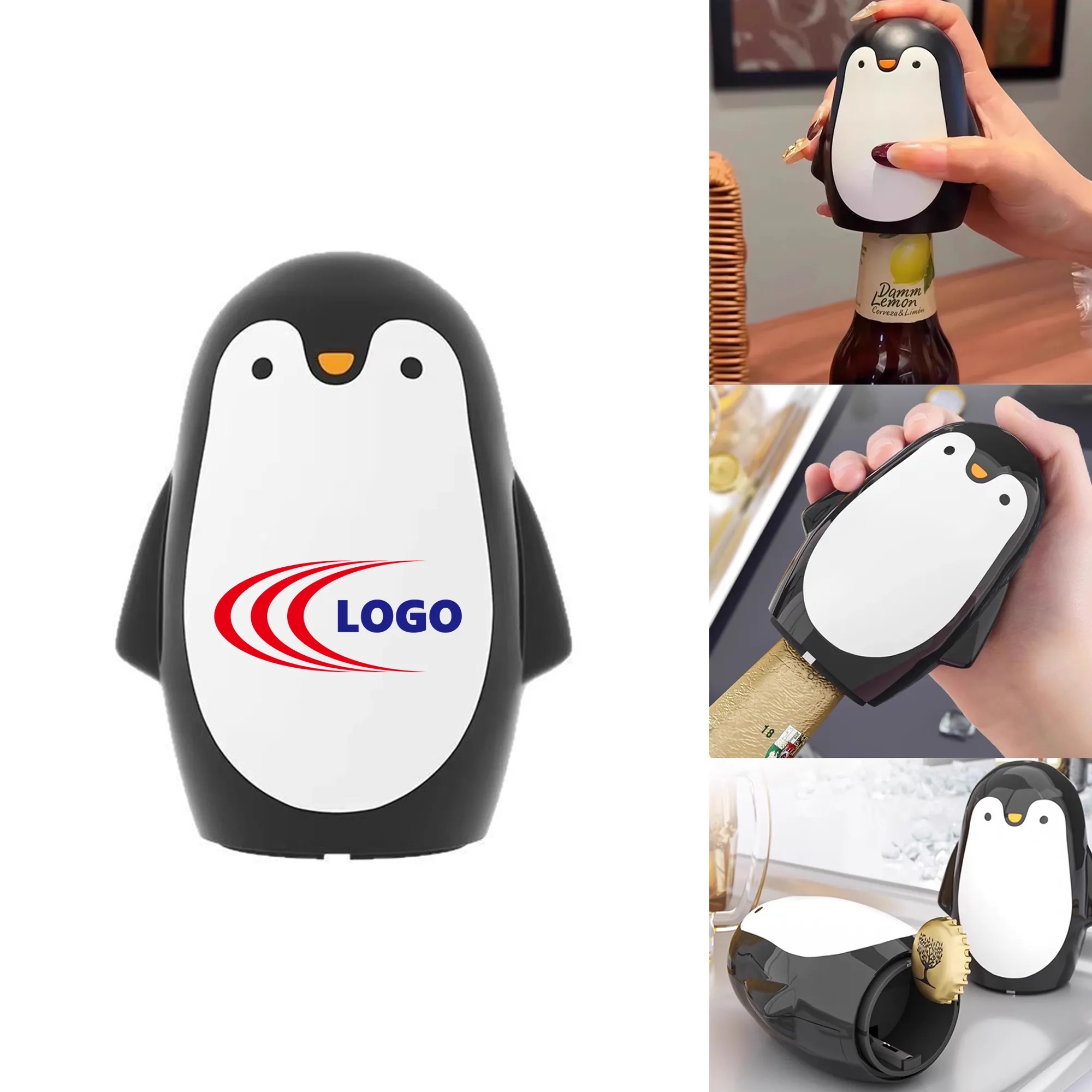 Compact Penguin Shape Bottle Opener Portable Design