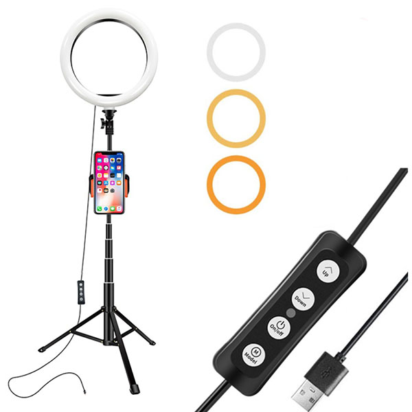 38cm height Desktop 26cm Ring Light for YouTube Video 2