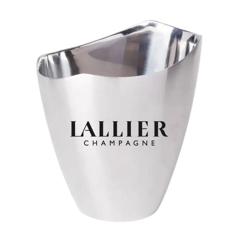 5L Silver Wine Cooler Ice Bucket 3