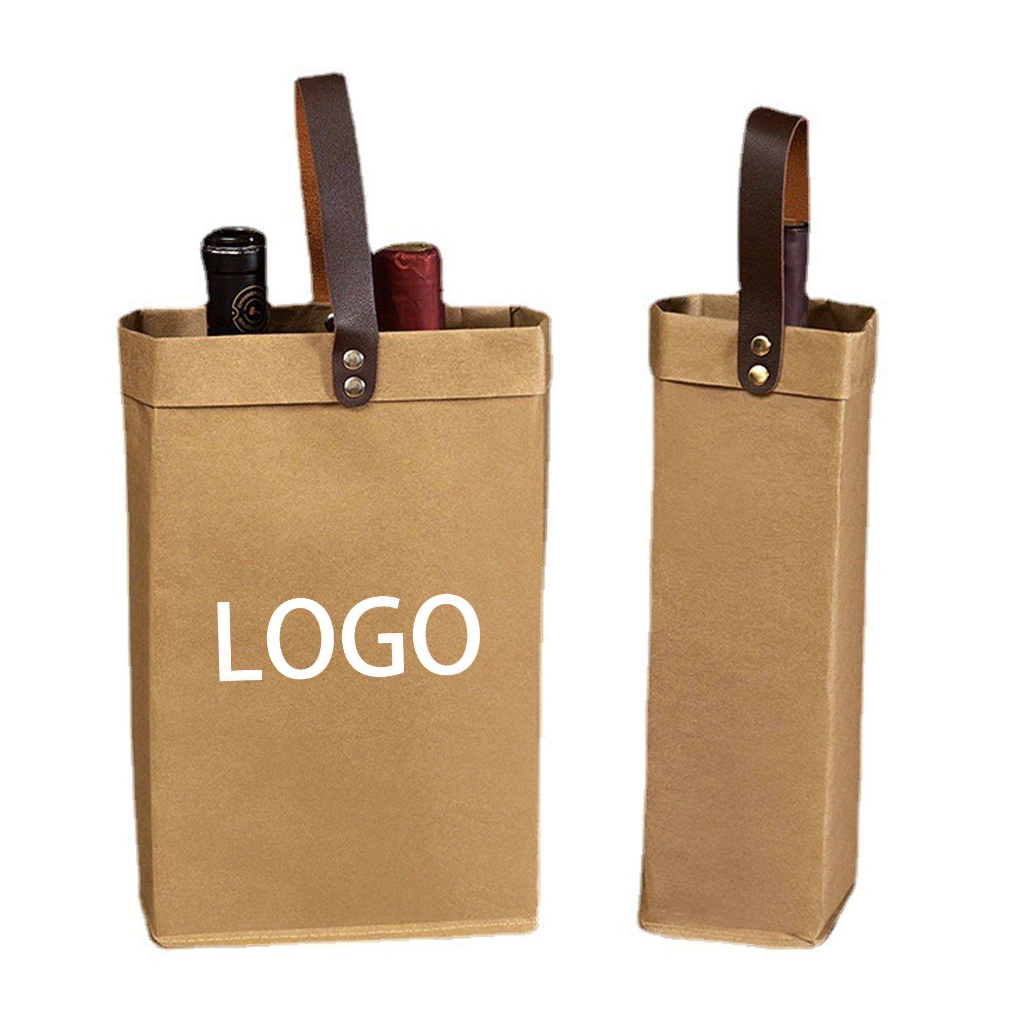 Two Bottle Kraft Paper Bag 2
