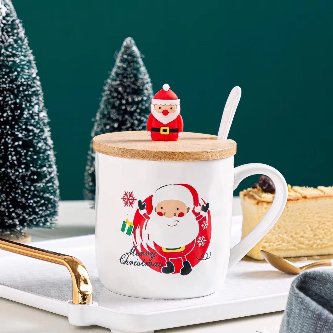Christmas Mug with Bamboo Lid 2