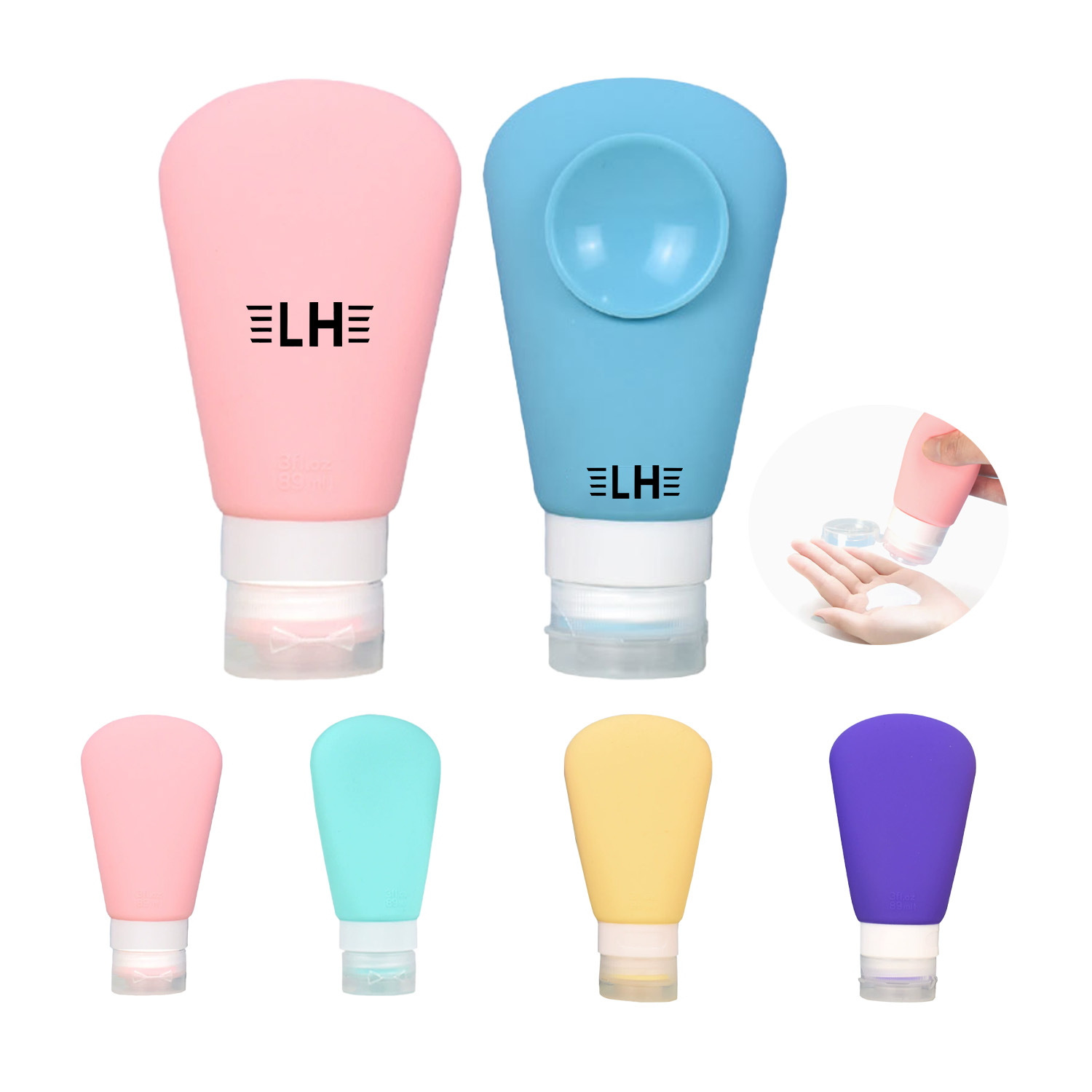 Silicone Travel Bottle Set 5