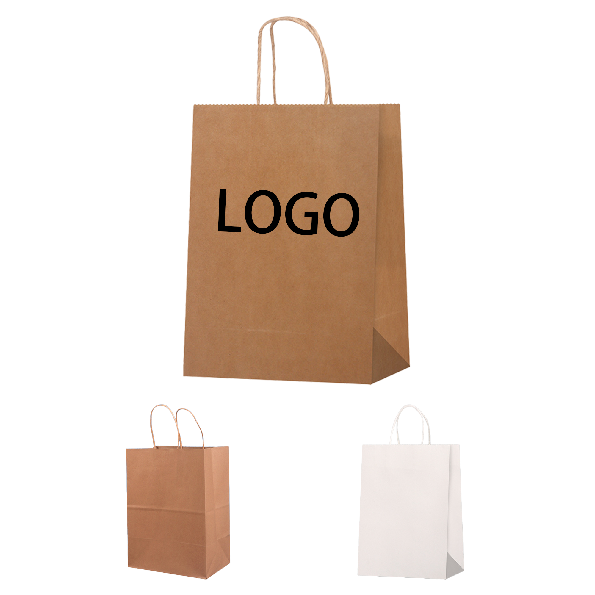 Eco-Friendly Kraft Handle Carry Bag 3