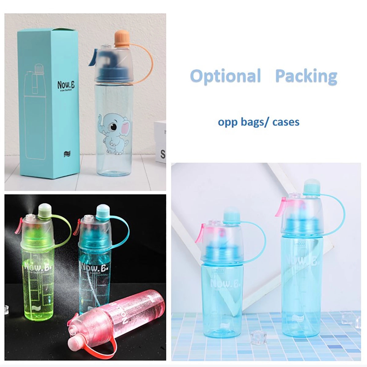 Misting Water Bottle 600Ml 20Oz 2