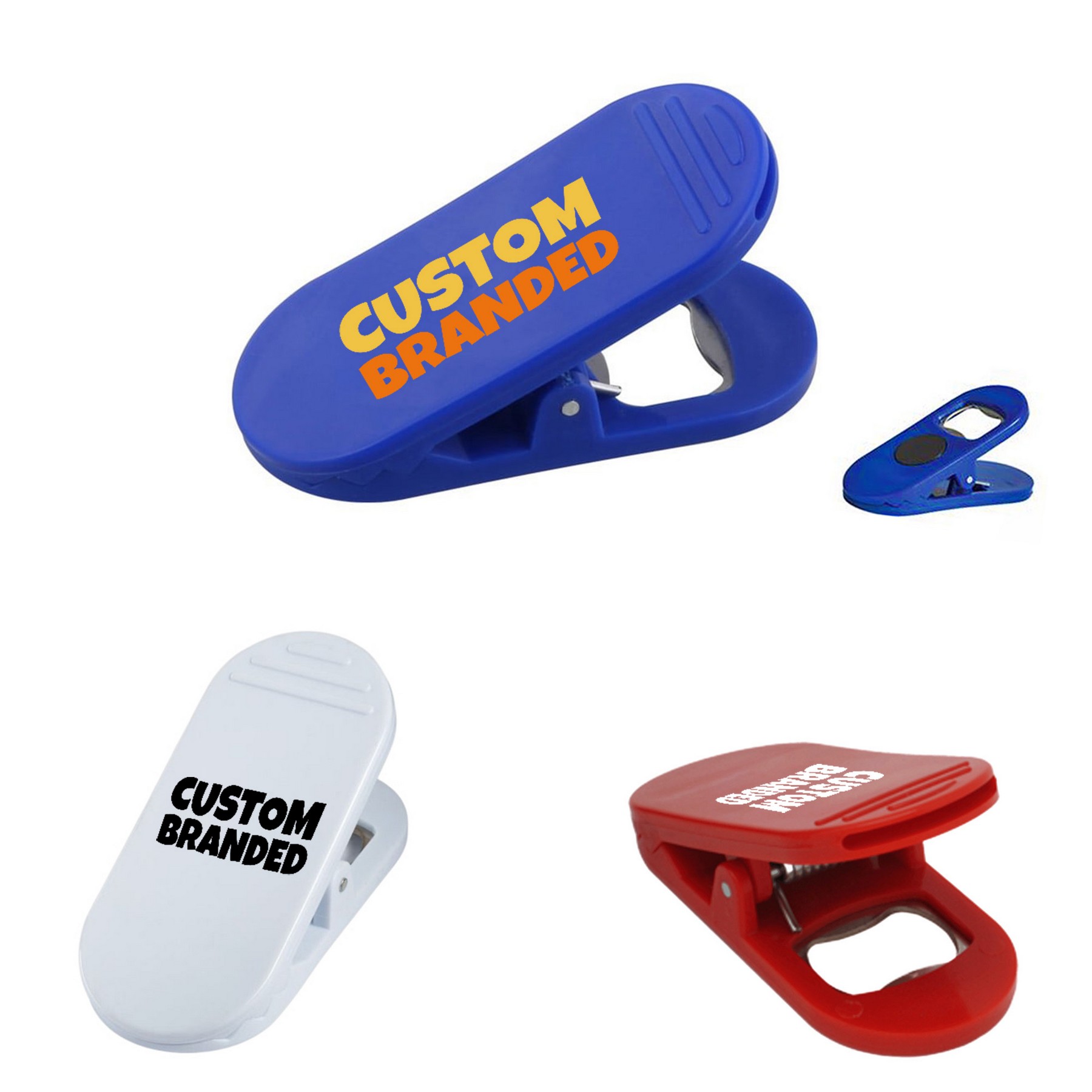 Magnetic Chip Clips W/Bottle Opener