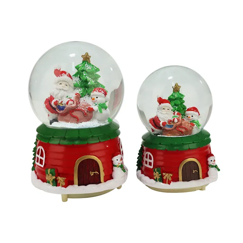 3.15" Christmas Snow Globe with Music Box 5