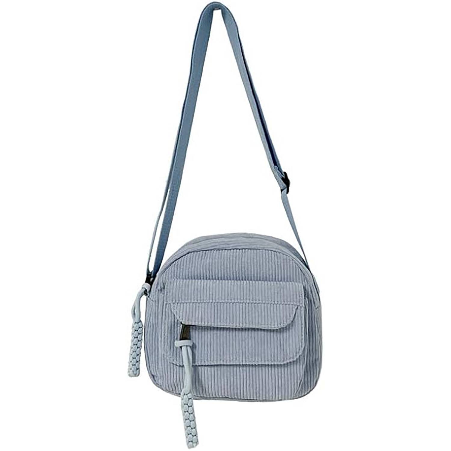 Simple solid color striped bag 5