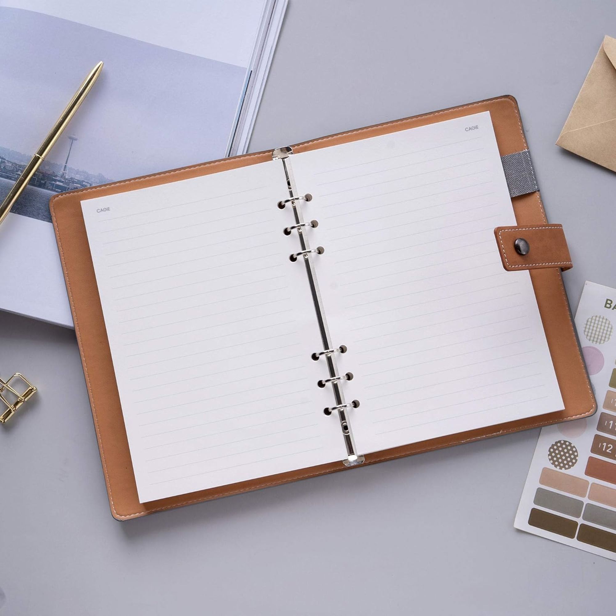 A5 Refillable Faux Leather Traveler Notebook 5