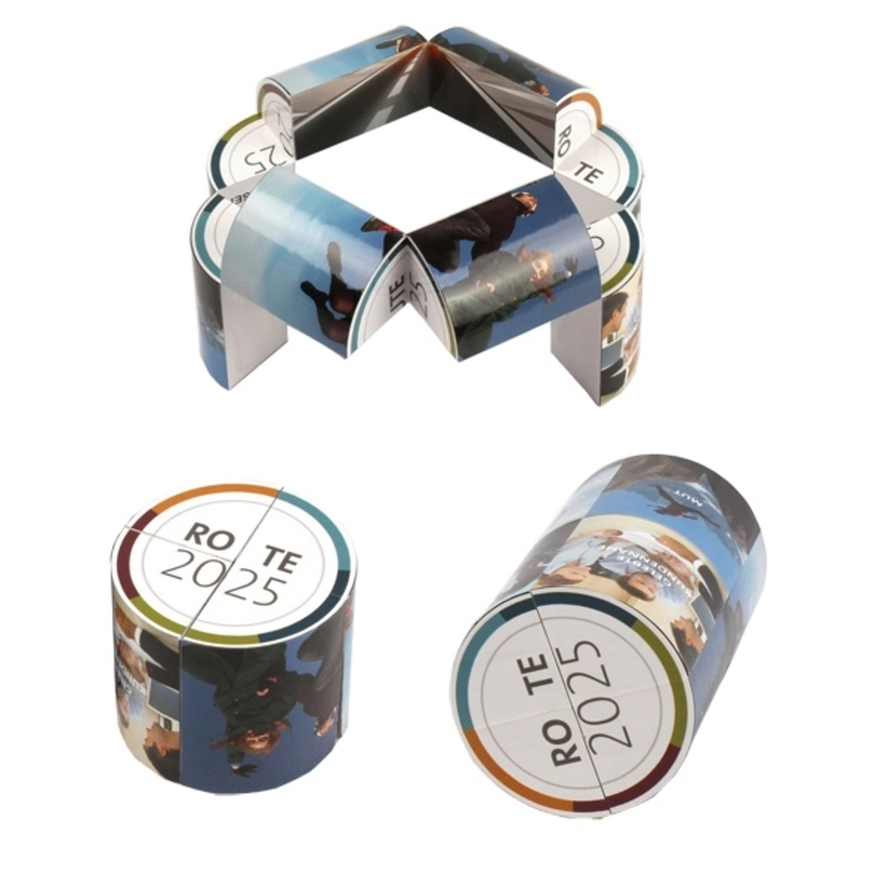 Round Folding Puzzle Cube 1