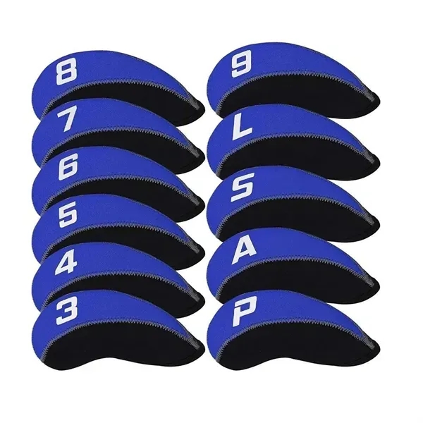 11-Piece Neoprene Golf Club Head Cover Set 12