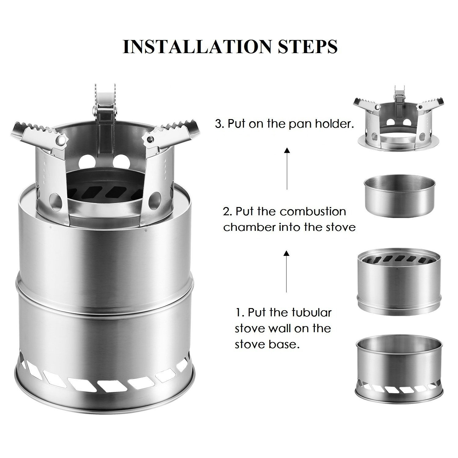 Portable Smokeless Outdoor Camping Stove 4
