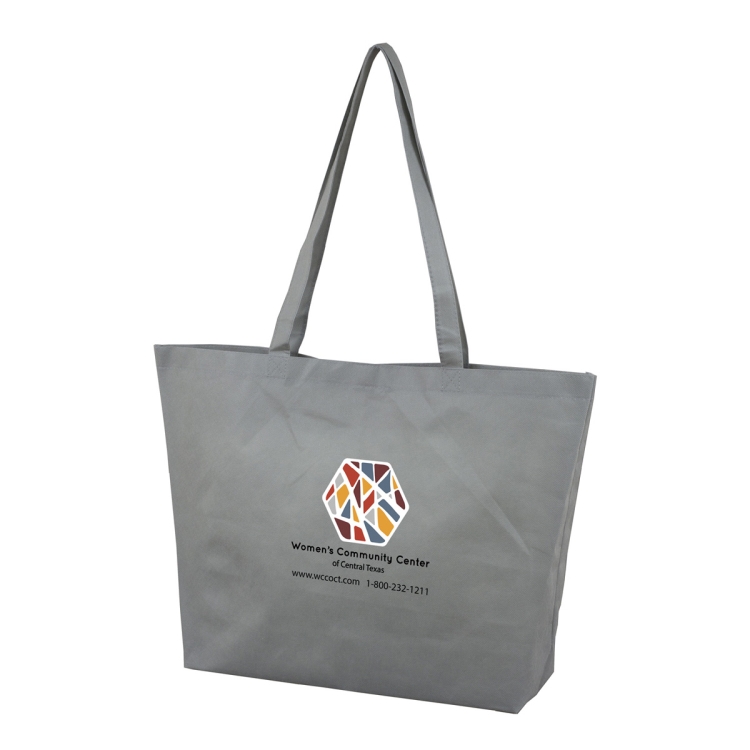 21"W x 15"H x 5" Gusset - "CAROLINA" Large Shopping and Beach Tote Bag 28