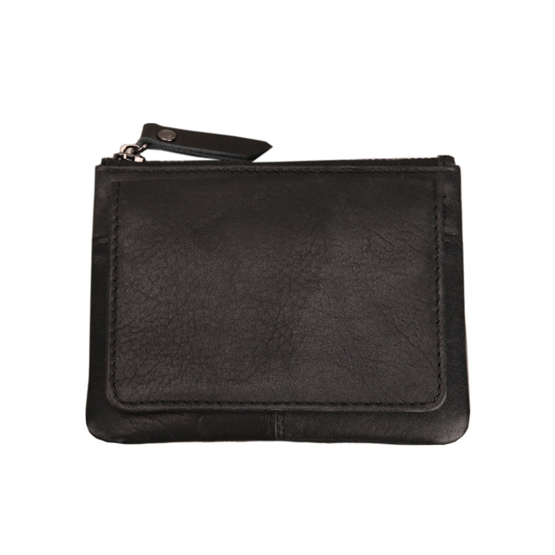 Leather 2-Zipper Coin Purse Wallet 7