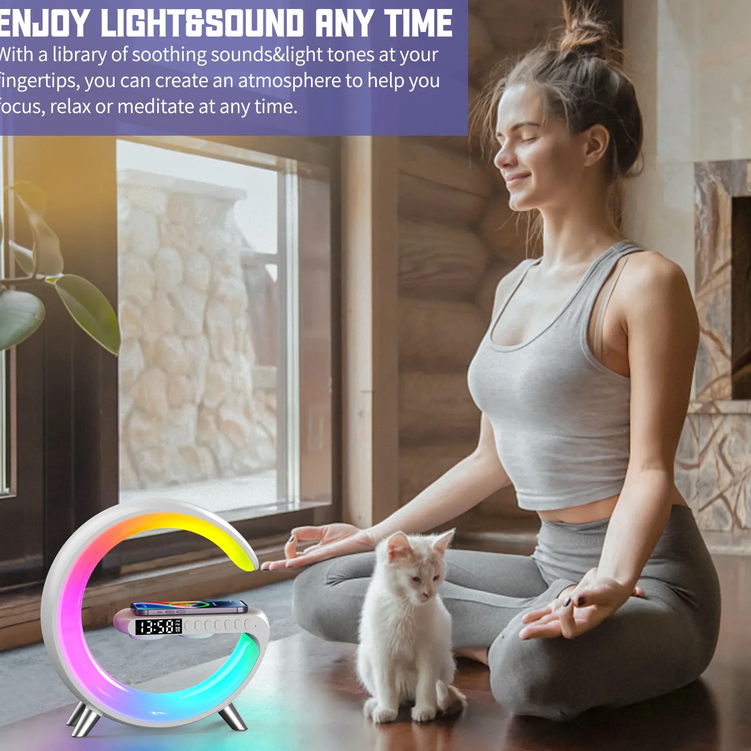 Desktop Wireless Bluetooth Speaker Atmosphere Lamp 3