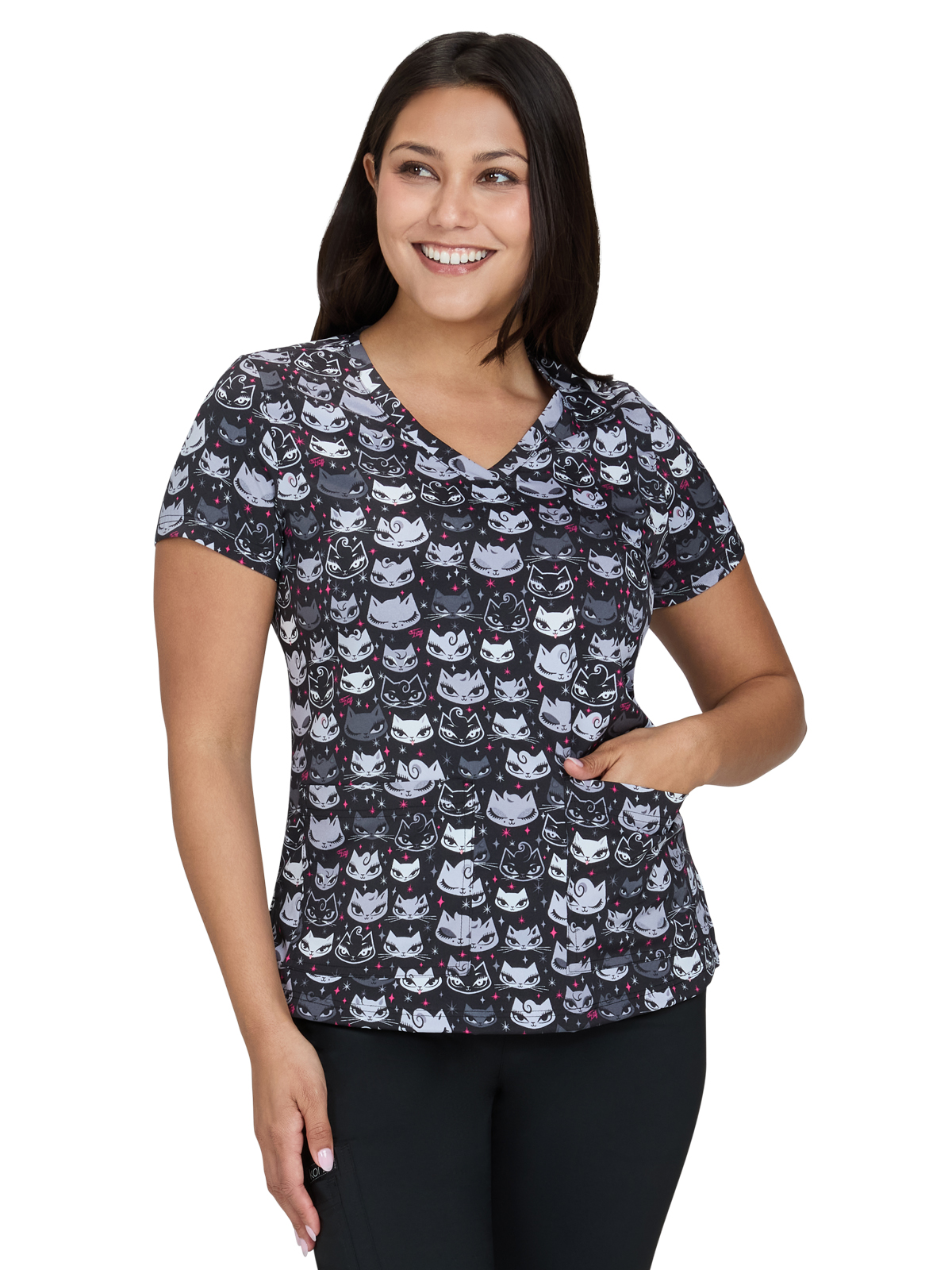 Artist Series - Women's Two-Pocket Print Top 32