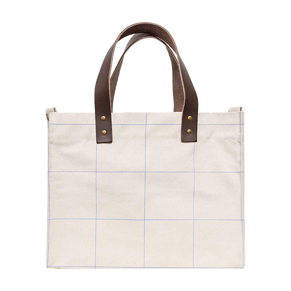 18 Oz. Heavyweight Brooklyn Tote Windowpane Plaid 6
