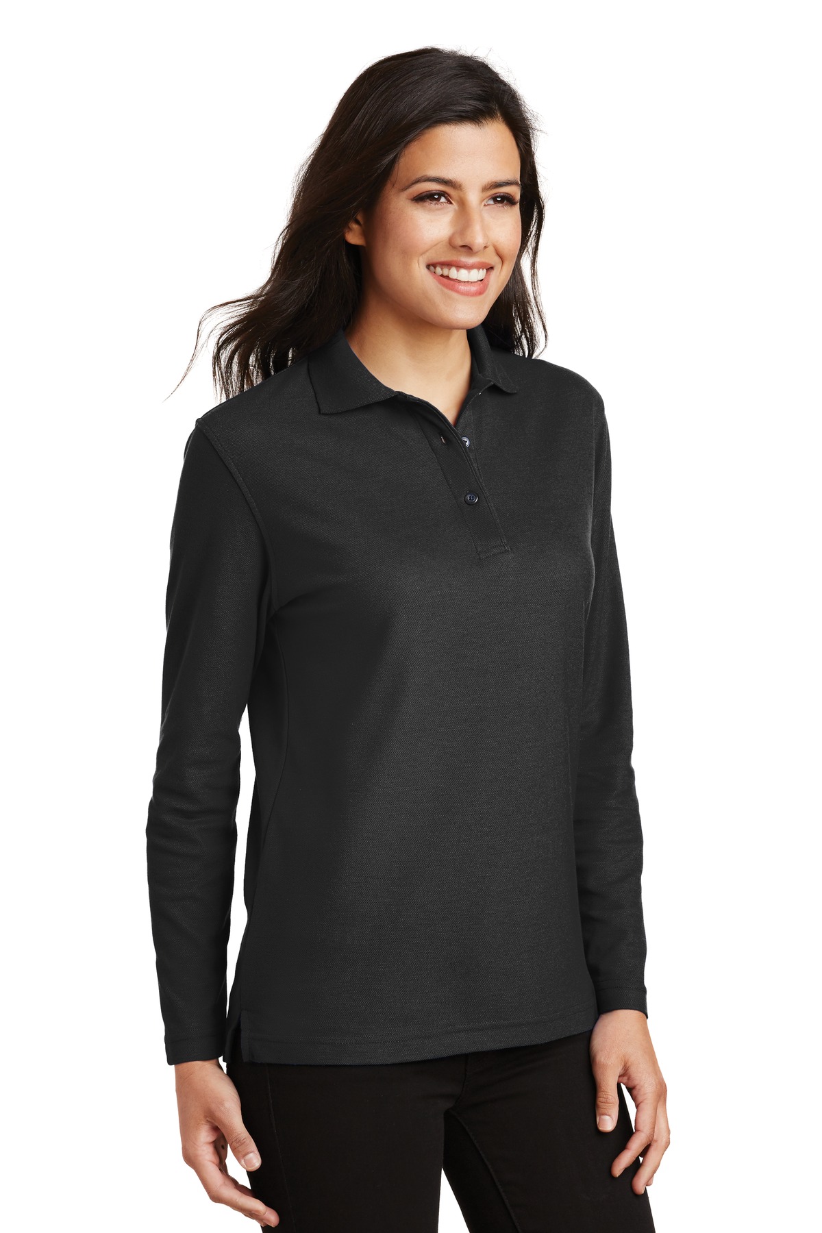 Women's Silk Touch Long Sleeve Polo