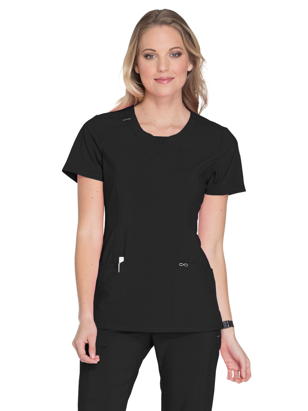 Infinity - Women's 3-Pocket Round Neck Top 116