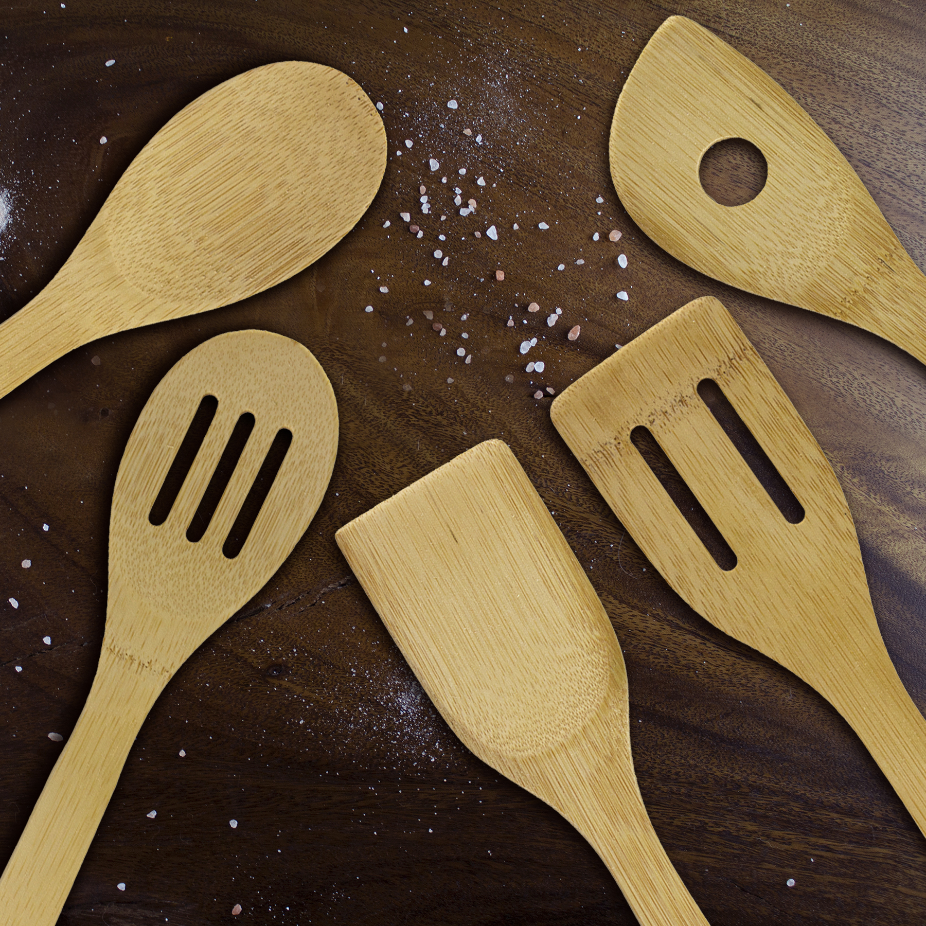 5-Piece Bamboo Cooking Utensil Set 4