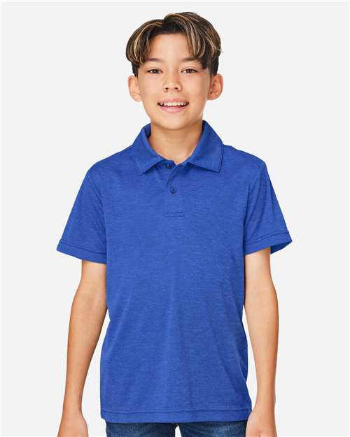 Youth Zone Sonic Heather Performance Polo - TT51HY 24