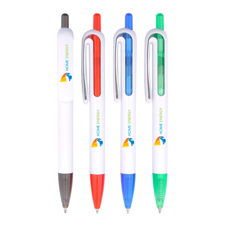 Plastic Ballpoint Pen w/inner tube and color tip 4