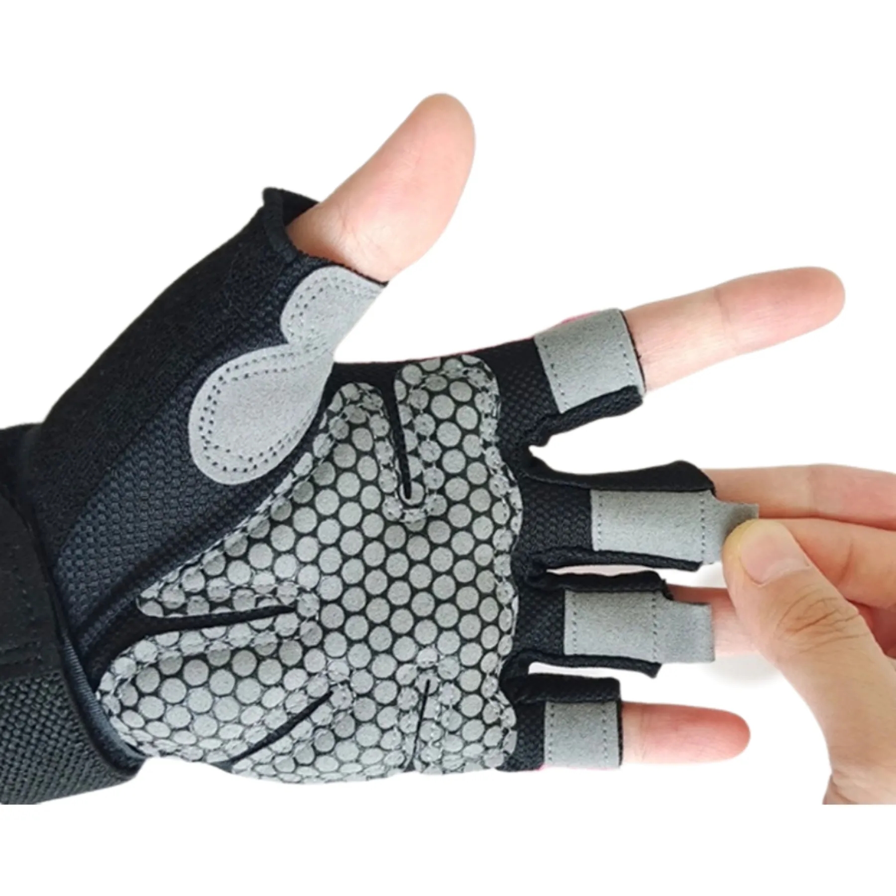 Fingerless Sports Gloves with Wrist Support 3