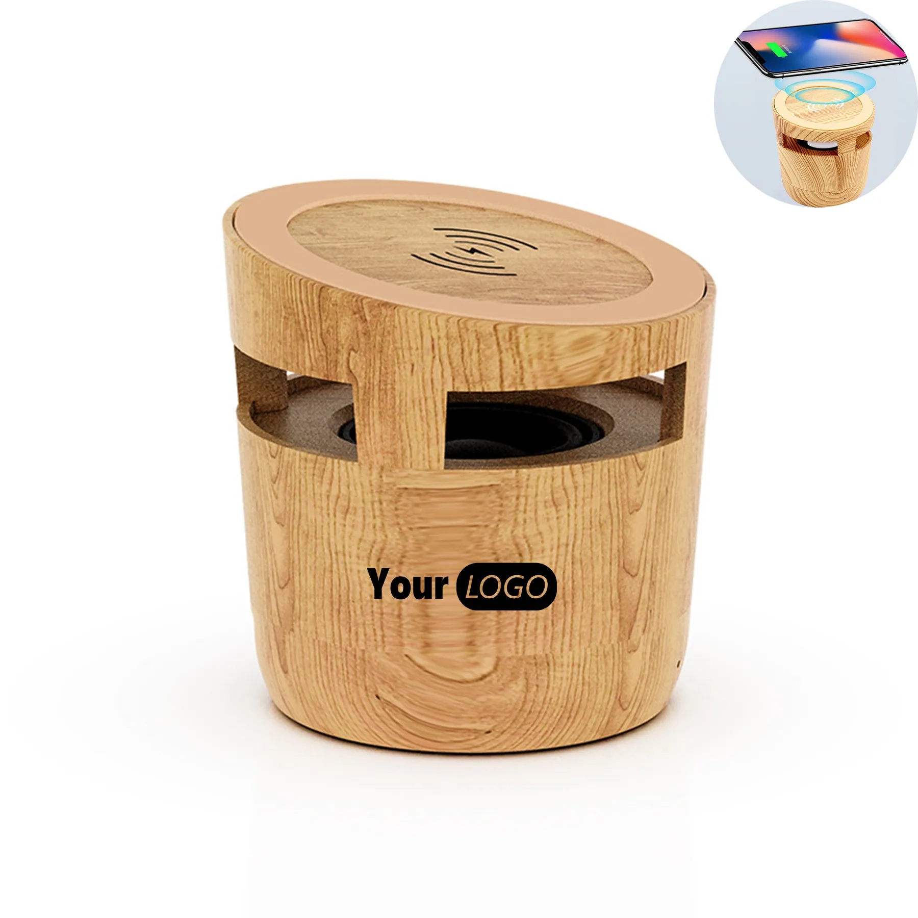 Speaker With Wireless Charger And Phone Stand 4