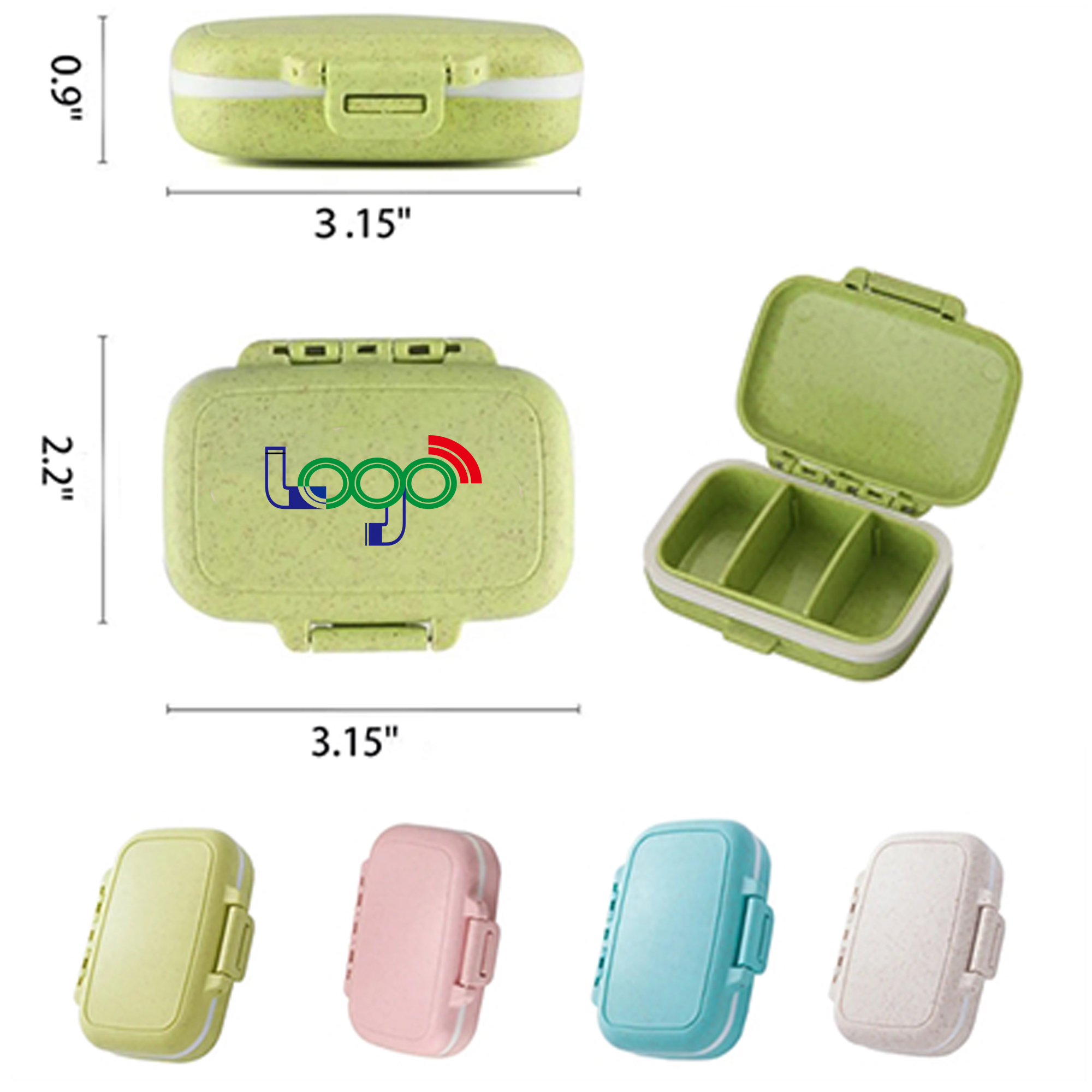 Durable Portable Pill Organizer 2