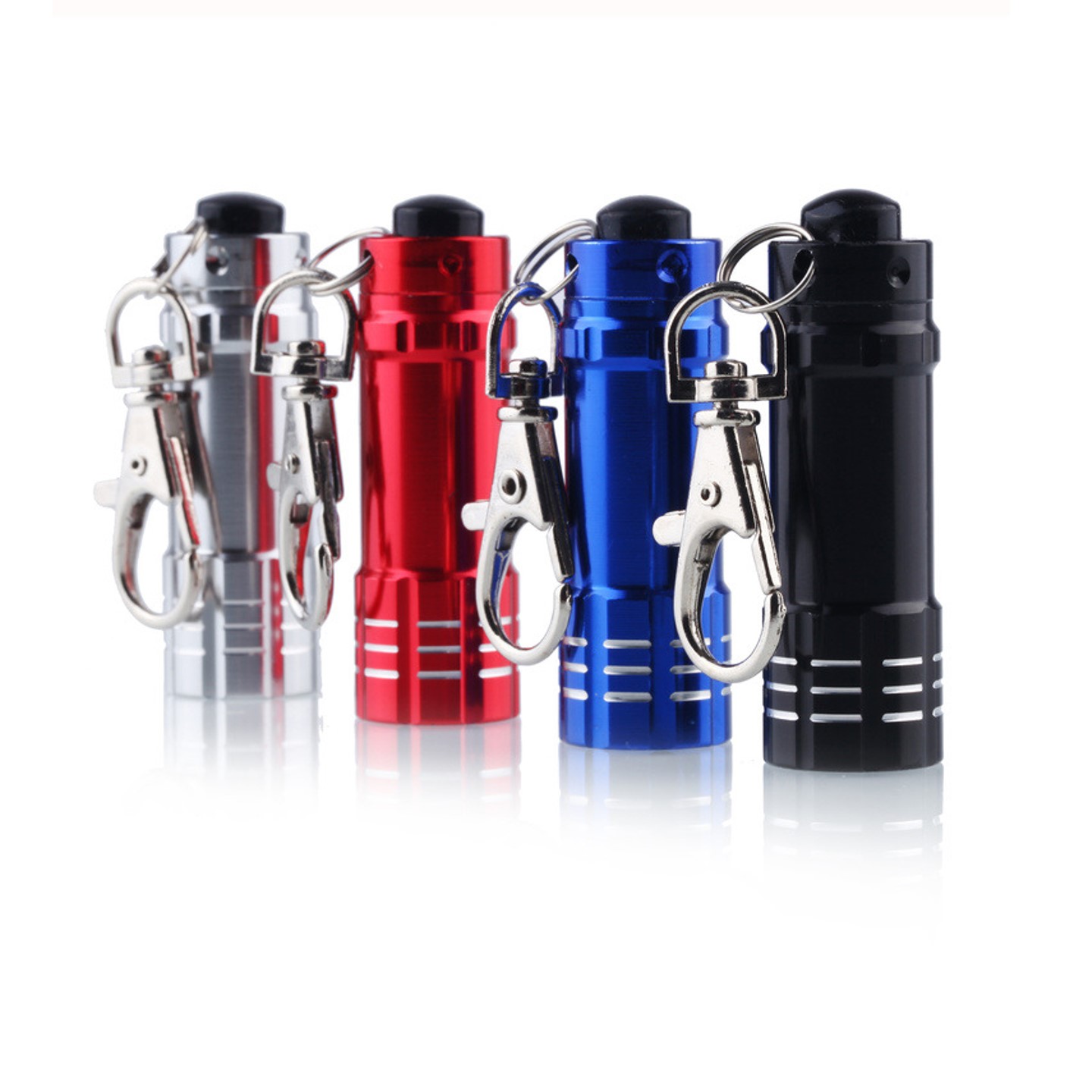Aluminum Mini 3 LED Flashlights Keychain 6