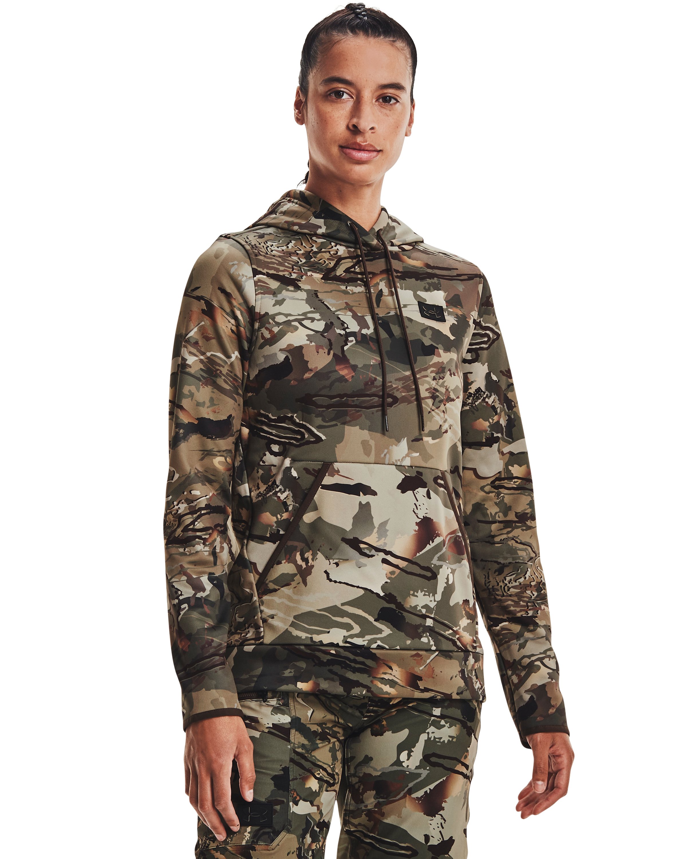 Women's Armour Fleece Camo Hoodie 2