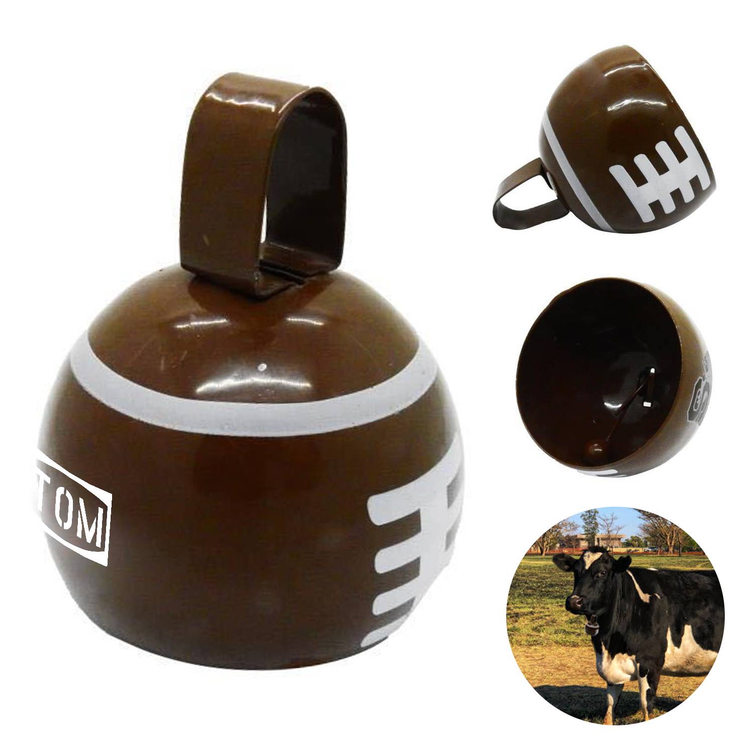 Animal Anti Stray Circular Metal Cow Bell 4