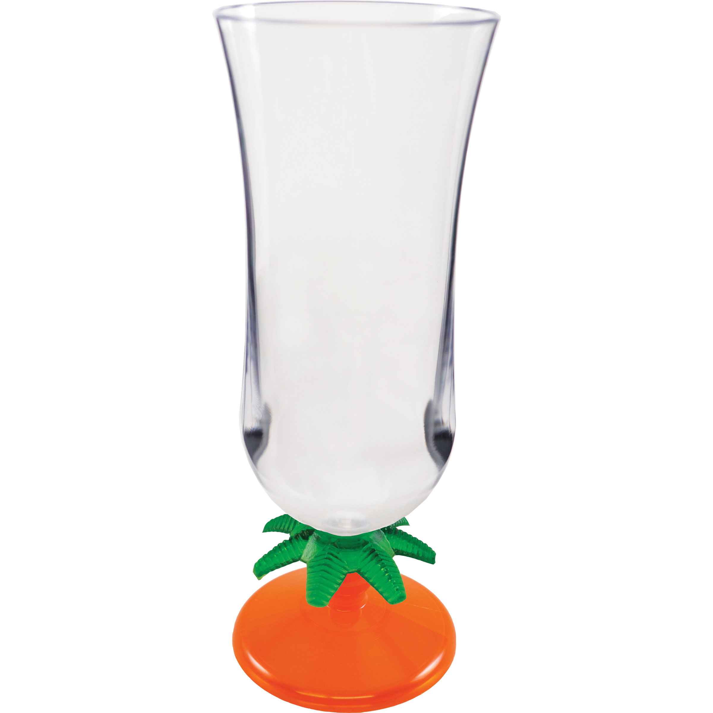 15oz Palm Tree Stem Plastic Hurricane Glass 27